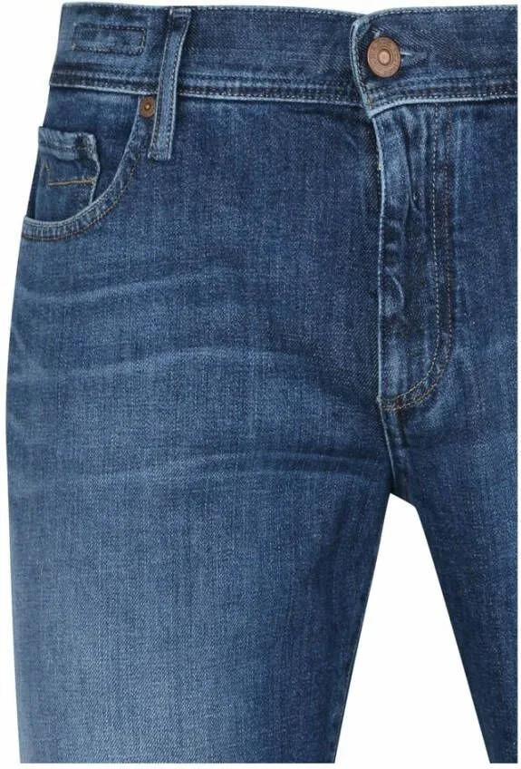 Blauwe Alberto Slim Fit Jeans Slim Organic Denim