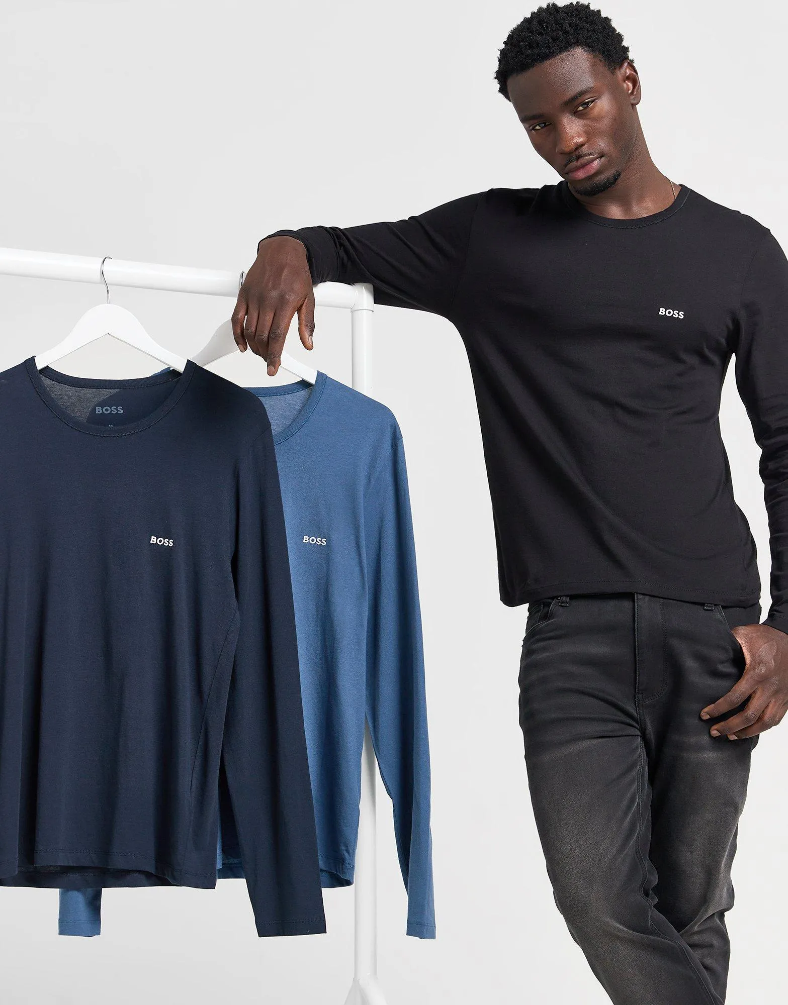 BOSS 3-Pack Long Sleeve T-Shirt