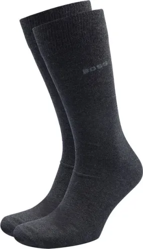 BOSS  Sokken 2-Pack Antraciet