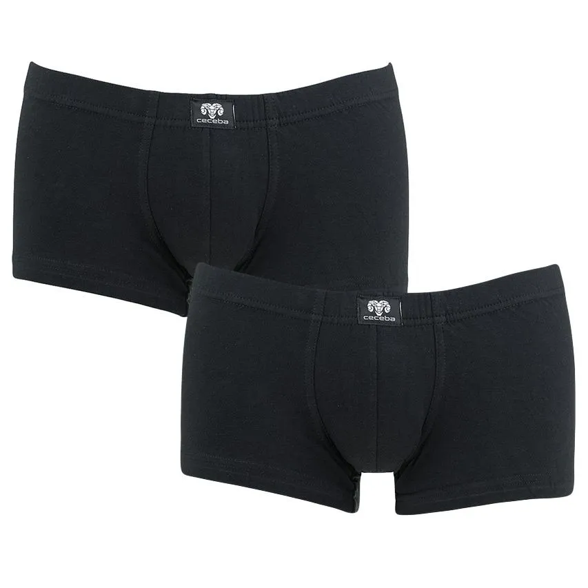 CECEBA 2-pack boxers konvex zwart  