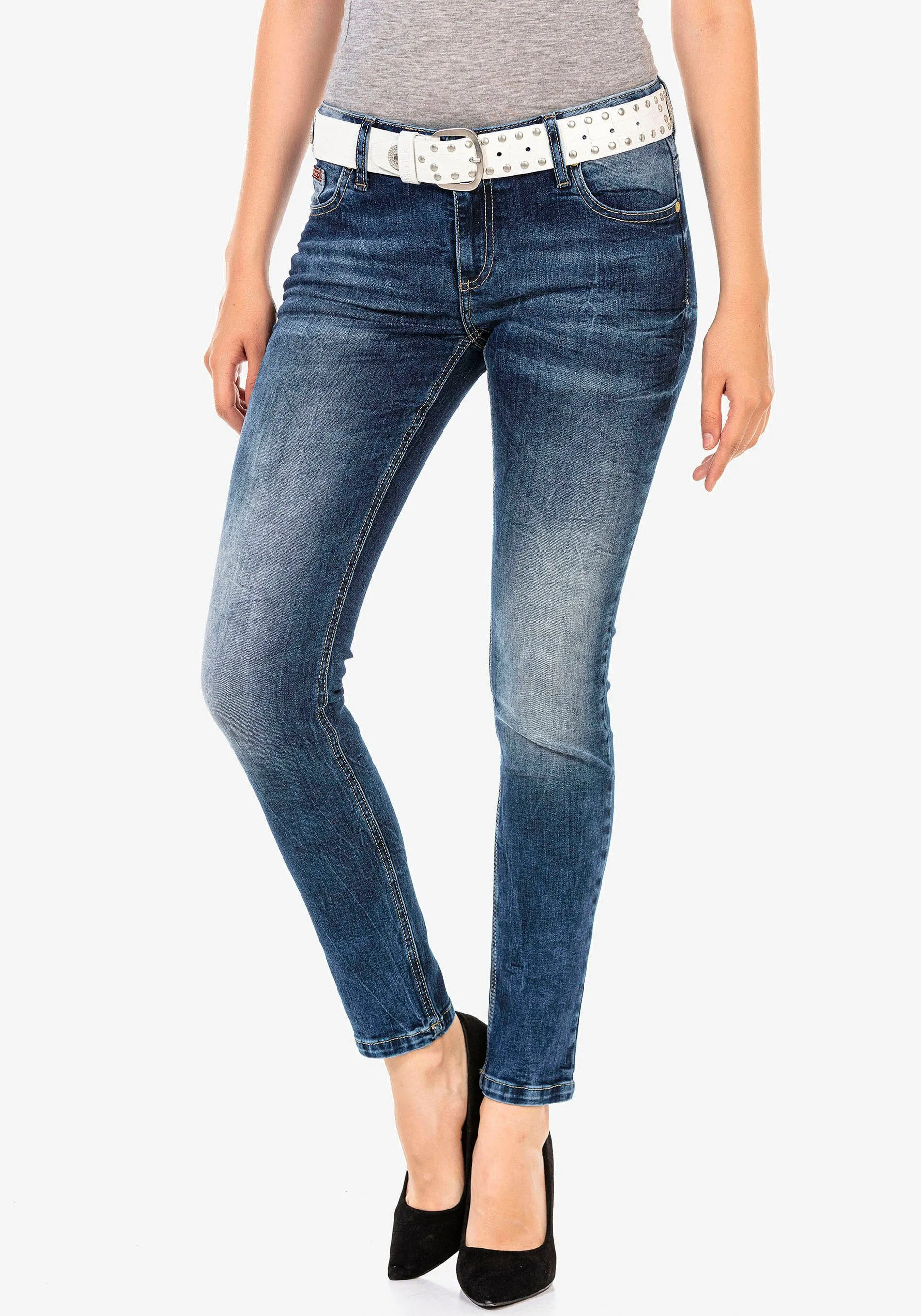 Cipo & Baxx Slim fit jeans met stretch