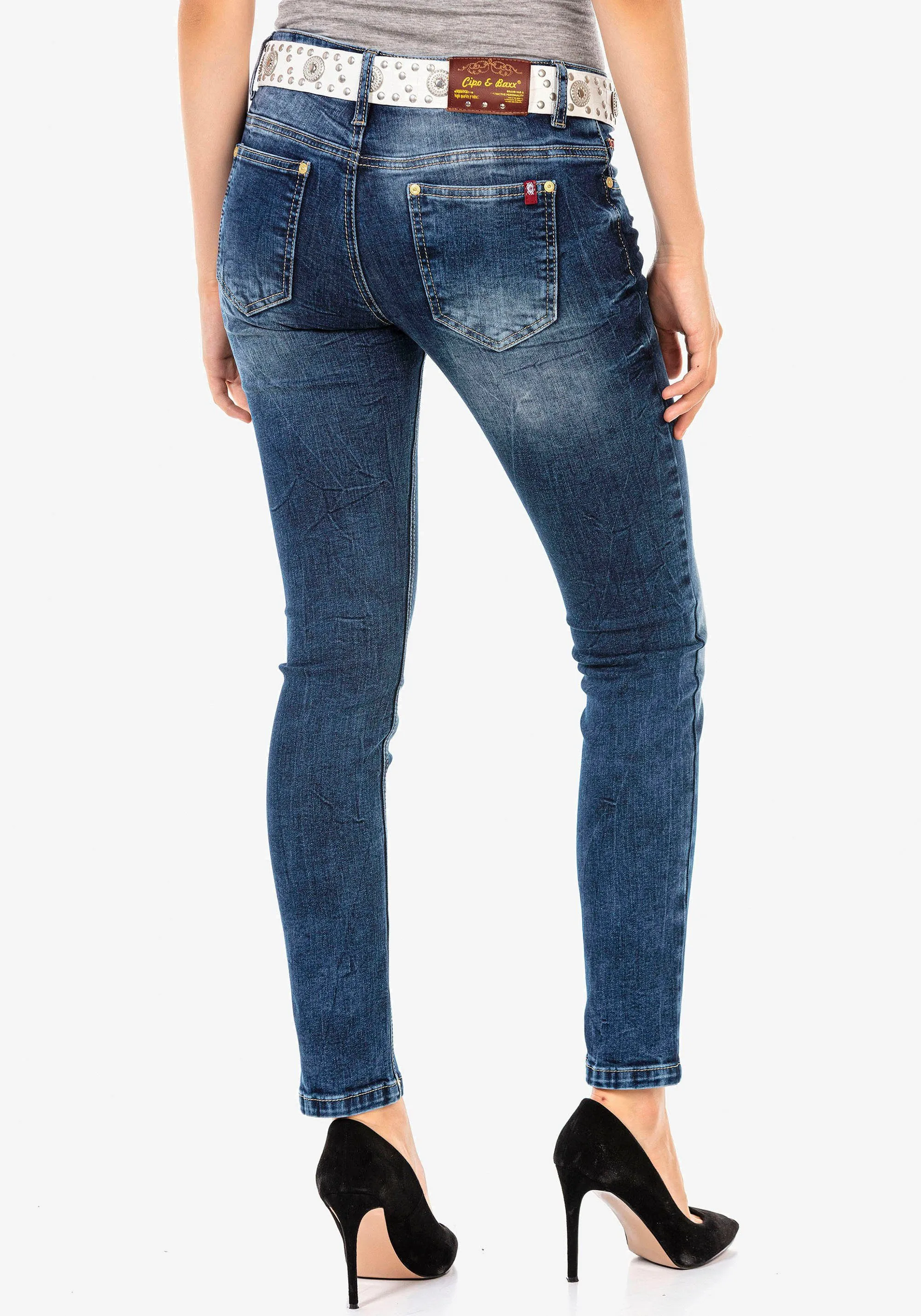 Cipo & Baxx Slim fit jeans met stretch