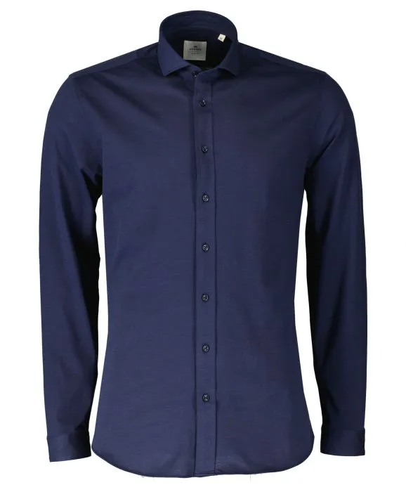 Hensen overhemd - slim fit - blauw