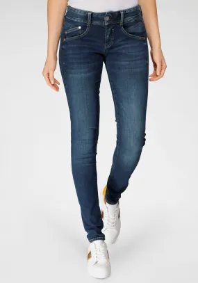 Herrlicher Slim fit jeans GILA SLIM REUSED DENIM Aanhoudende topkwaliteit bevat gerecycled materiaal