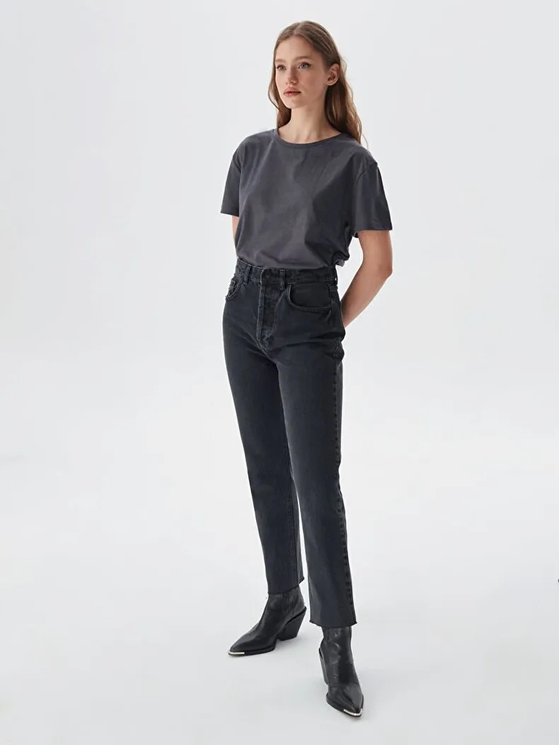 Janine High Waist Slim Jeans Broek