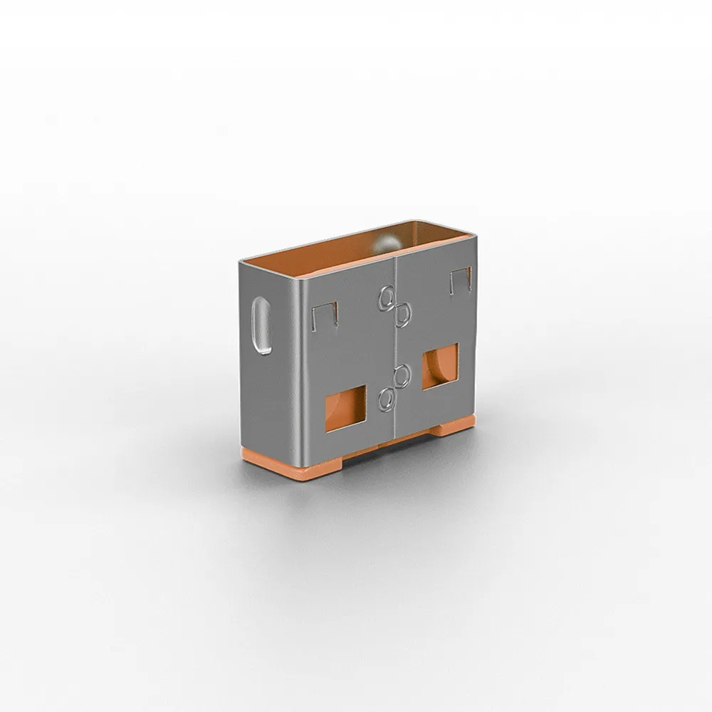Lindy USB Port Blocker diefstalbeveiliging (Oranje, 10-pack)