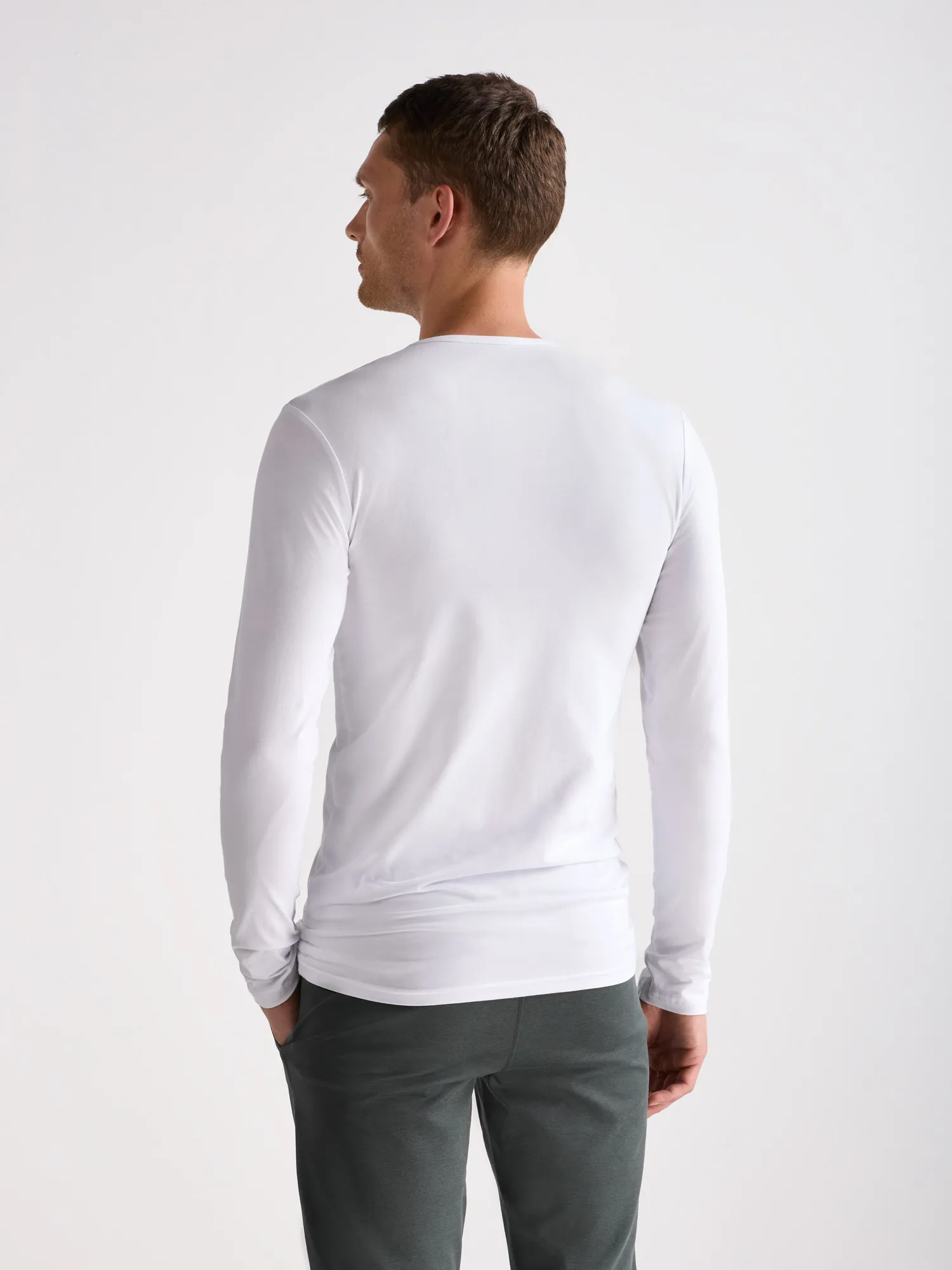 London Longsleeve Shirt, 1-pack Wit