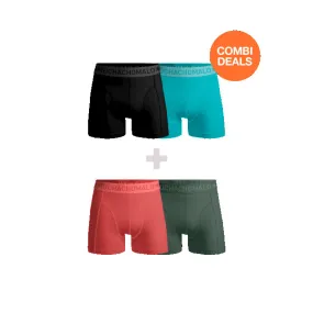 Muchachomalo Heren 2+2-pack boxershorts effen