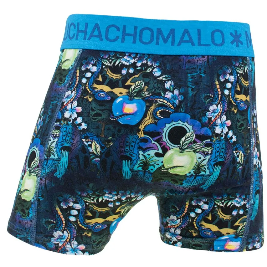 Muchachomalo jongens 3-pack boxers fruitnoevil blauw  