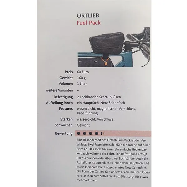 Ortlieb Bikepacking: Fuel-Pack