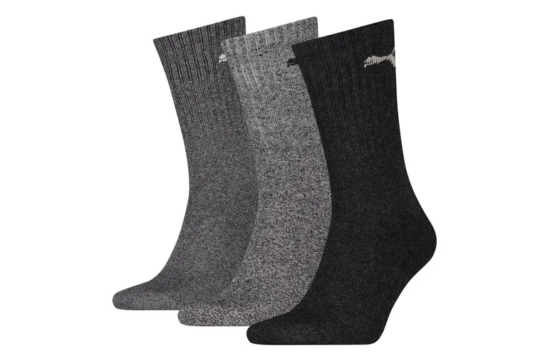 Puma 3-pack sport sokken grijs
