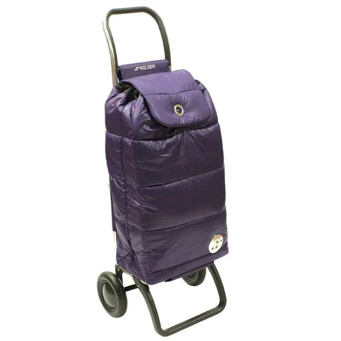 Rolser caddy, Polar Pack aubergine met stroptas