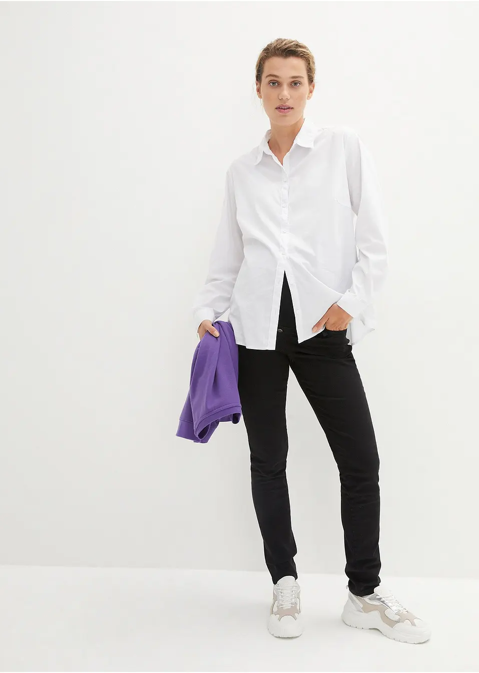 Stretch zwangerschapsbroek, slim fit   