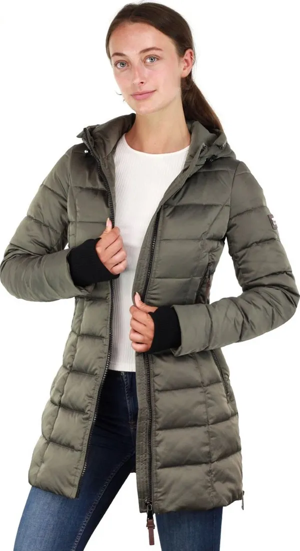 Versano Sky Dames Slim Fit Winterjas S - Groen